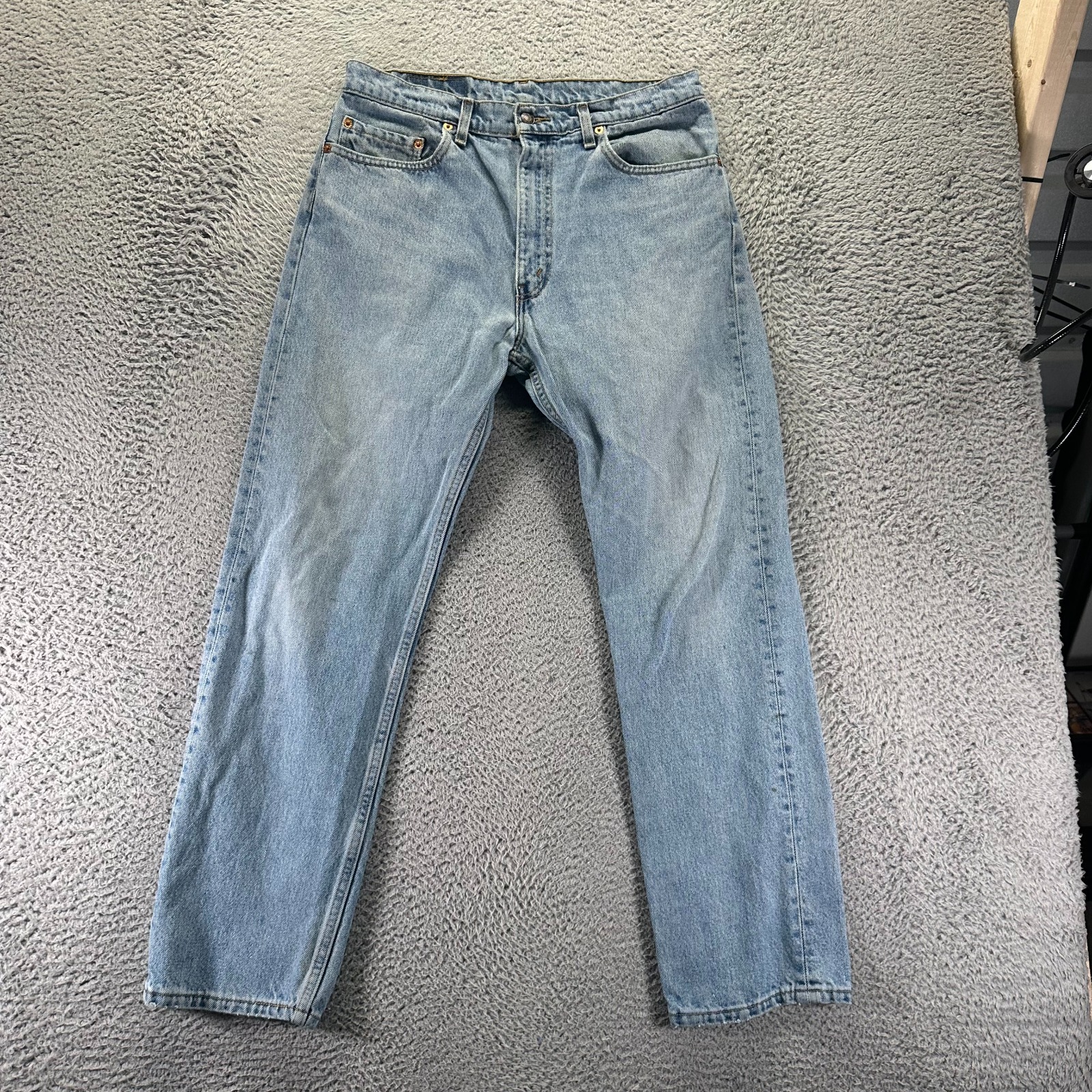 Vintage Levi's 505 Jeans Mens 34x30 Blue Cotton Denim Straight Workwear Travel